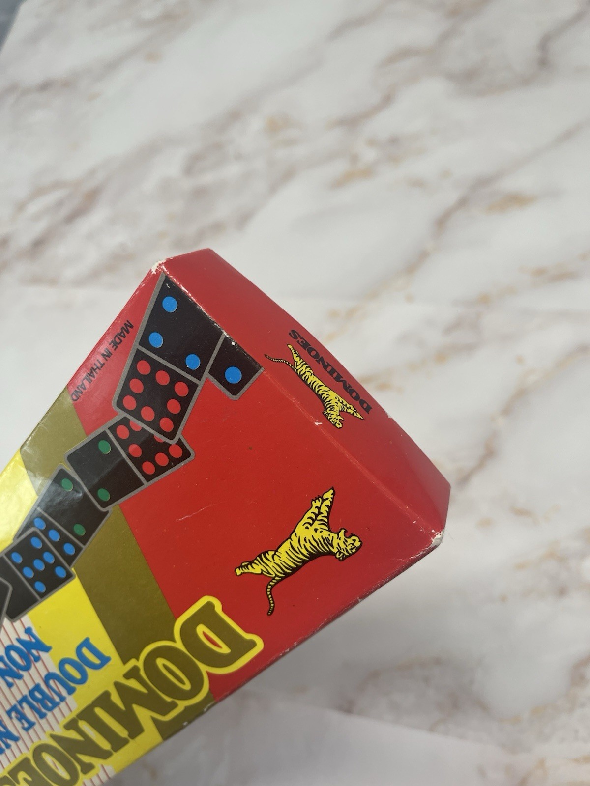 Vintage Tiger Dominoes Set Complete Double Nine Made In Thailand