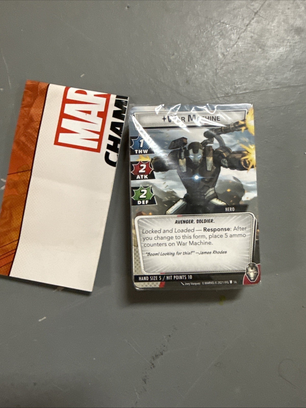 Marvel Champions War Machine Hero Pack | FFG LCG | OOP And RARE | NO BLISTER