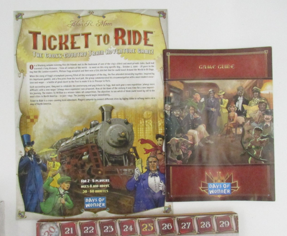 Ticket To Ride Days Of Wonder Board Train Game Alan Moon 2007 Travel Adventure