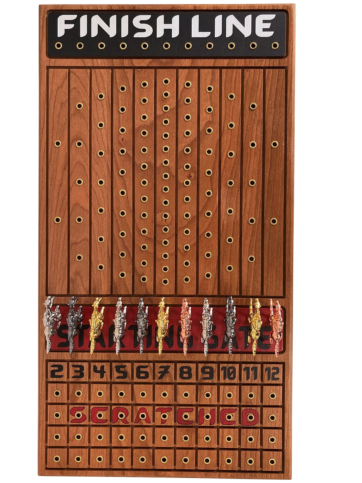 Horse Racing Game for Adults, Horse Race Board Game with 11 Luxurious Metal H…
