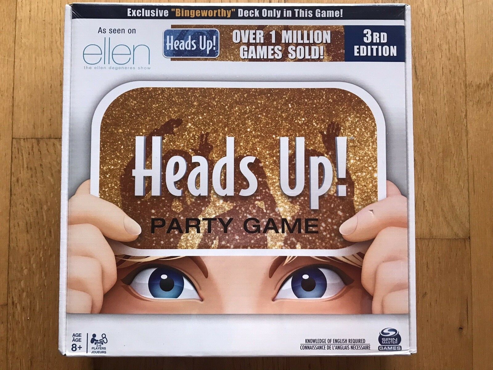 Heads Up! Party Game 3rd Edition As Seen On Ellen Degeneres NEW SEALED Age 8+