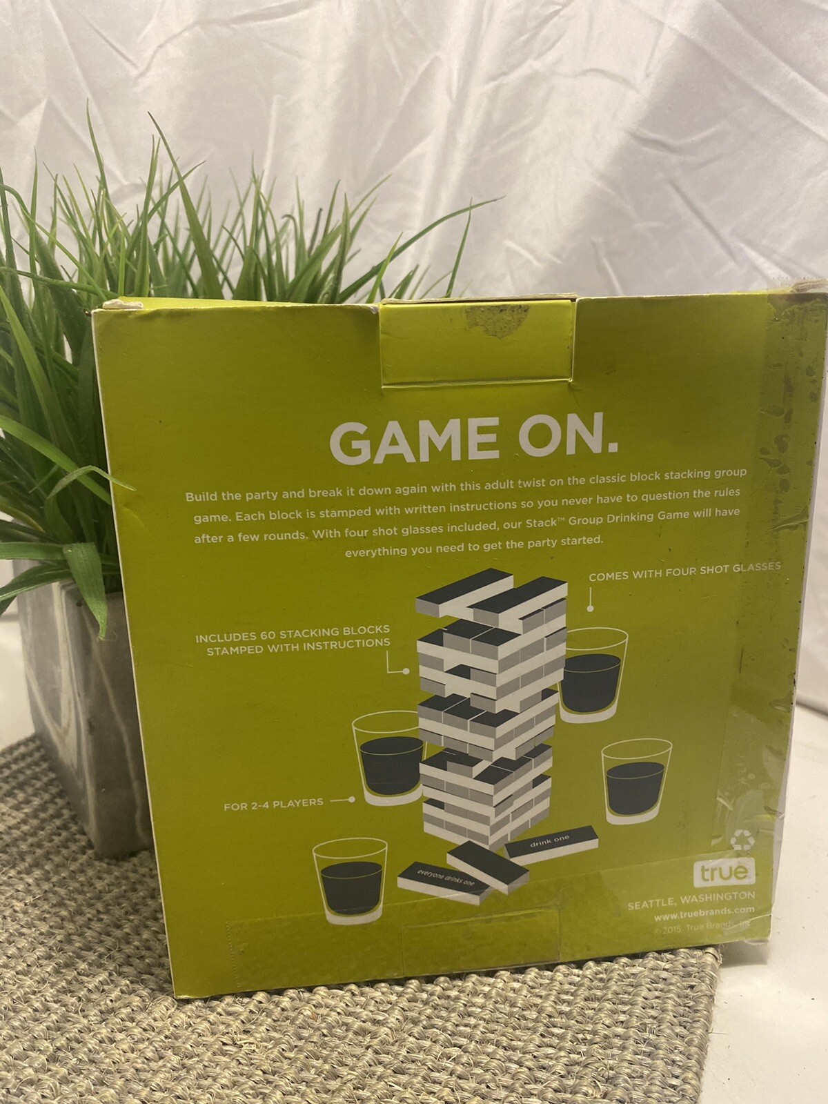 True Stack: Group Drinking Game “GAME ON” Fun Adult Drinking Game for parties!!