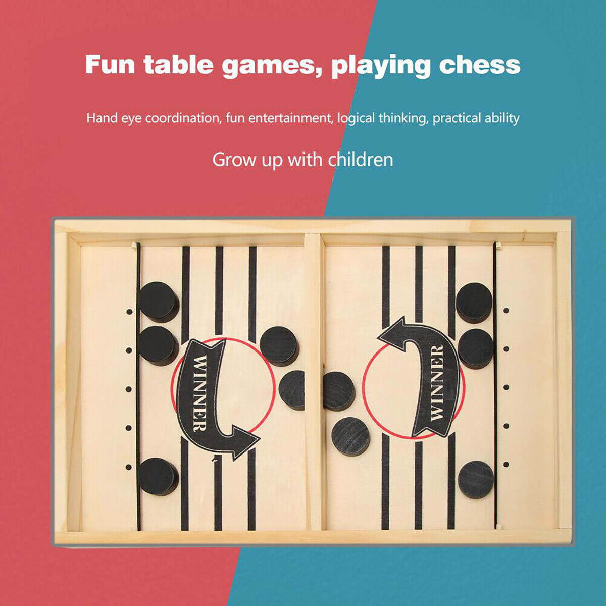 Big Size Desktop Winner PK Board Game Fast Sling Puck Game Family Toy Child Gift