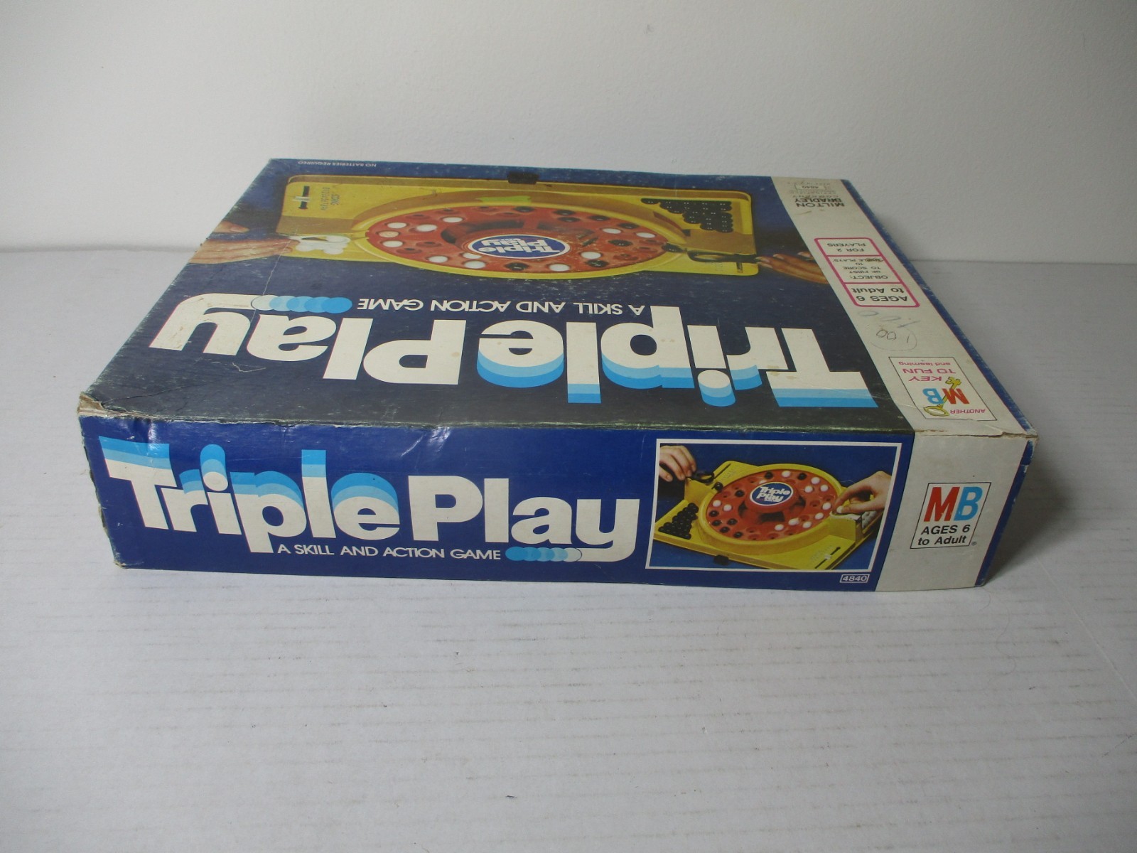 Vintage 1978 Milton Bradley 4840 Triple Play A Skill and Action Game Boardgame