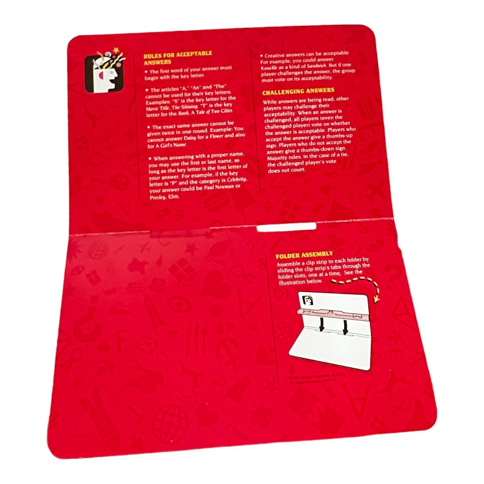 Vintage Hasbro 1999 The Game Of Scattergories Right Off The Top Of Your Head