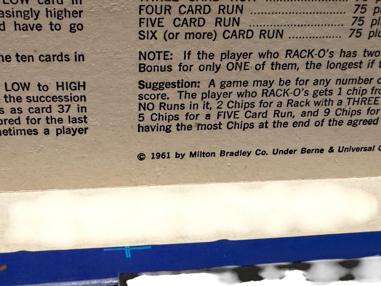 Rack-O 1966 Milton Bradley Complete Card Game For Ages 8 & Up Vintage Original