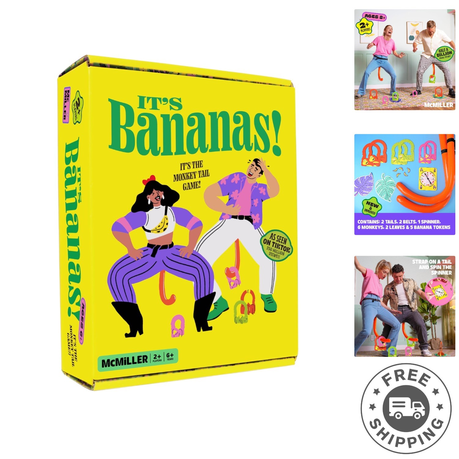 It’s Bananas! Hilarious Multiplayer Party Game for Kids & Adults – Ideal Gift