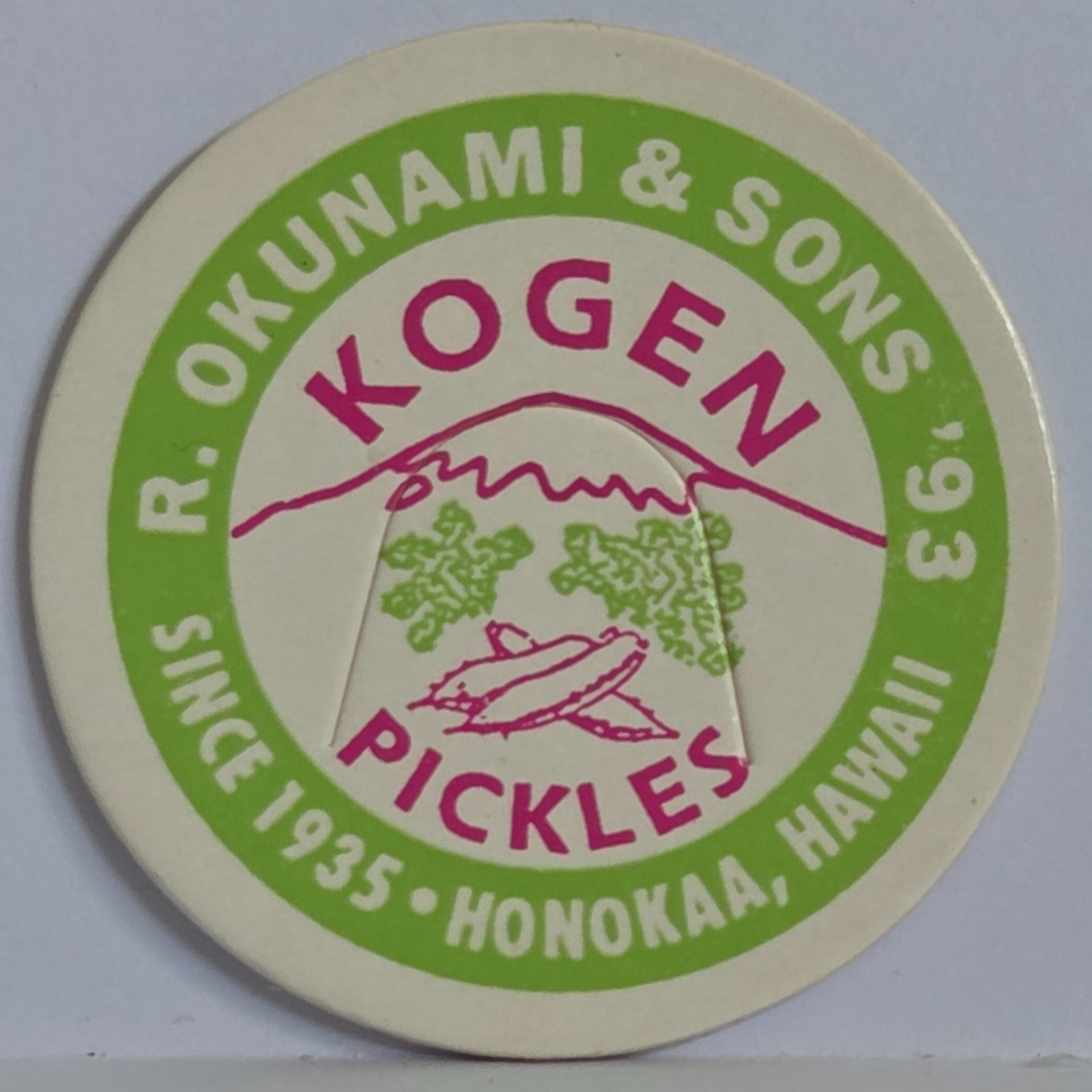 Vintage Pog * Kogen Pickles * Bin127