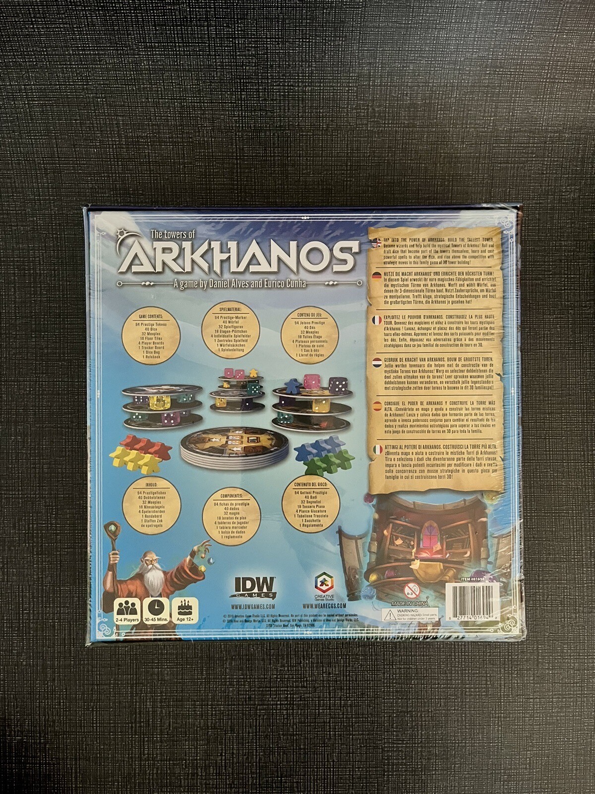 The Towers of Arkhanos – A Dice Drafting, Tower Building Game for 2 to 4 Players