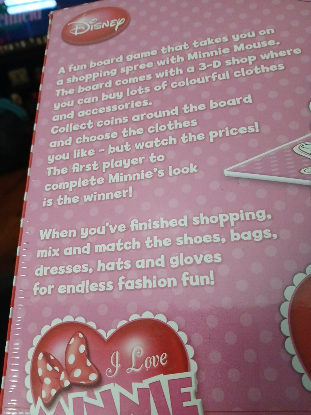 New Disney Shopping With Minnie Board Game – Clementoni- Ages 5 And Up