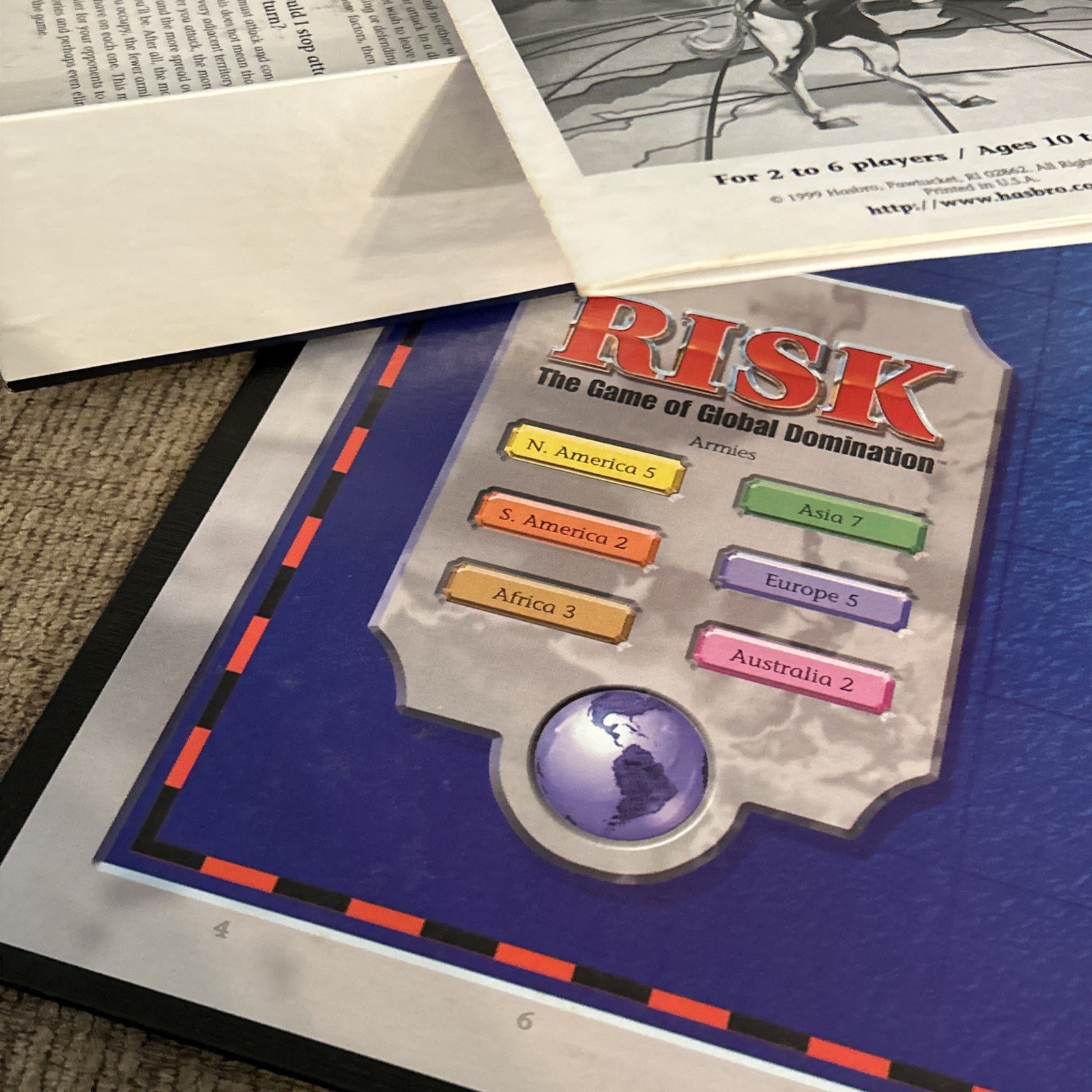 Risk The Game of Global Domination 1998 Parker Brothers Hasbro 100% Complete