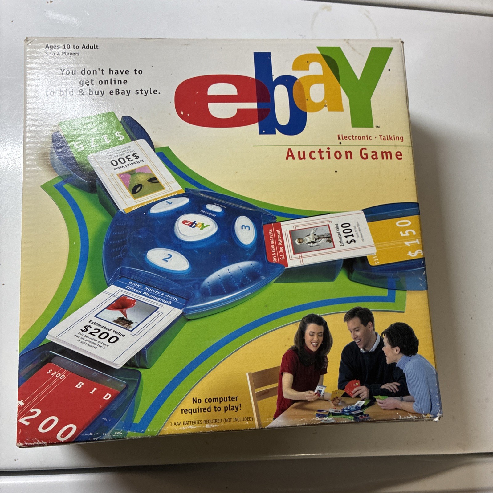 Vintage 2001 EBAY Electronic Talking Auction Board Game Hasbro Parker Bros. New