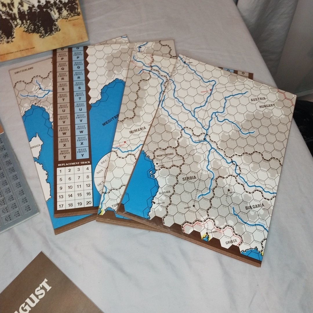 The Guns Of August Avalon Hill Game Company WWI Strategy Board Game 1981