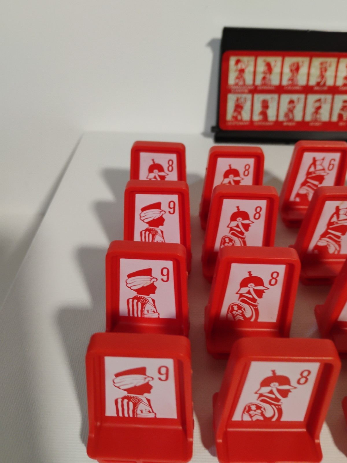 Vintage Milton Bradley Electronic Stratego 20 Game Pieces And 1 Cover