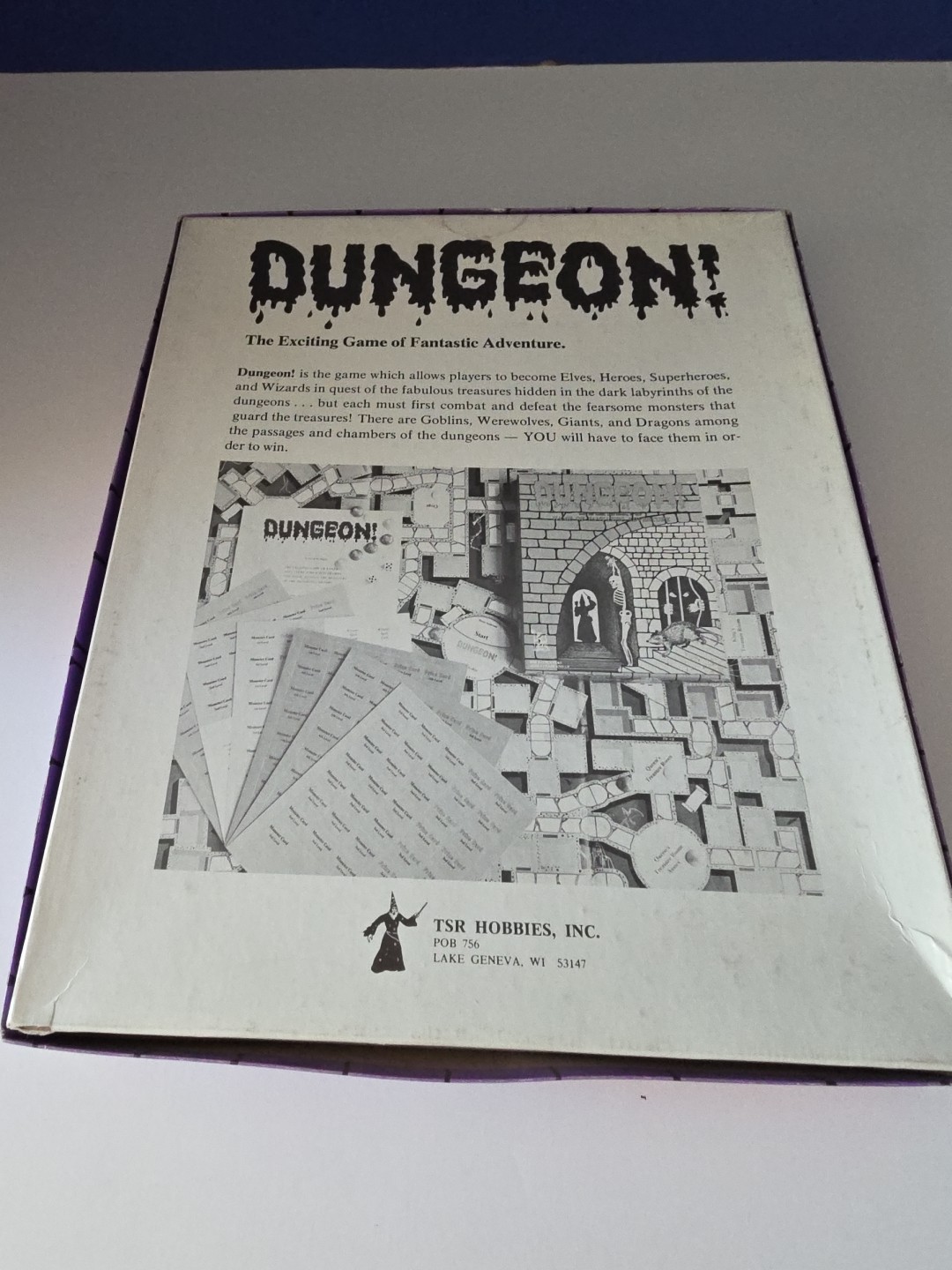 Vintage 1975 TSR Games – Dungeon Board Game – Meggary – Read Description