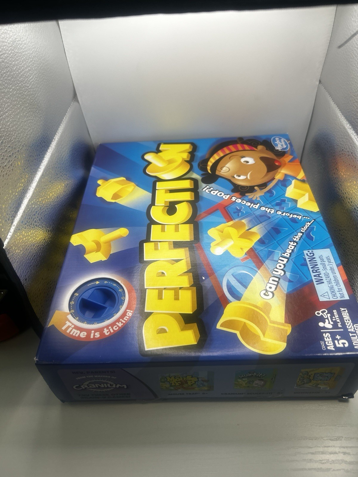 Hasbro Gaming Perfection Game Kids Ages 5+ Classic Pop-Up Game Sealed