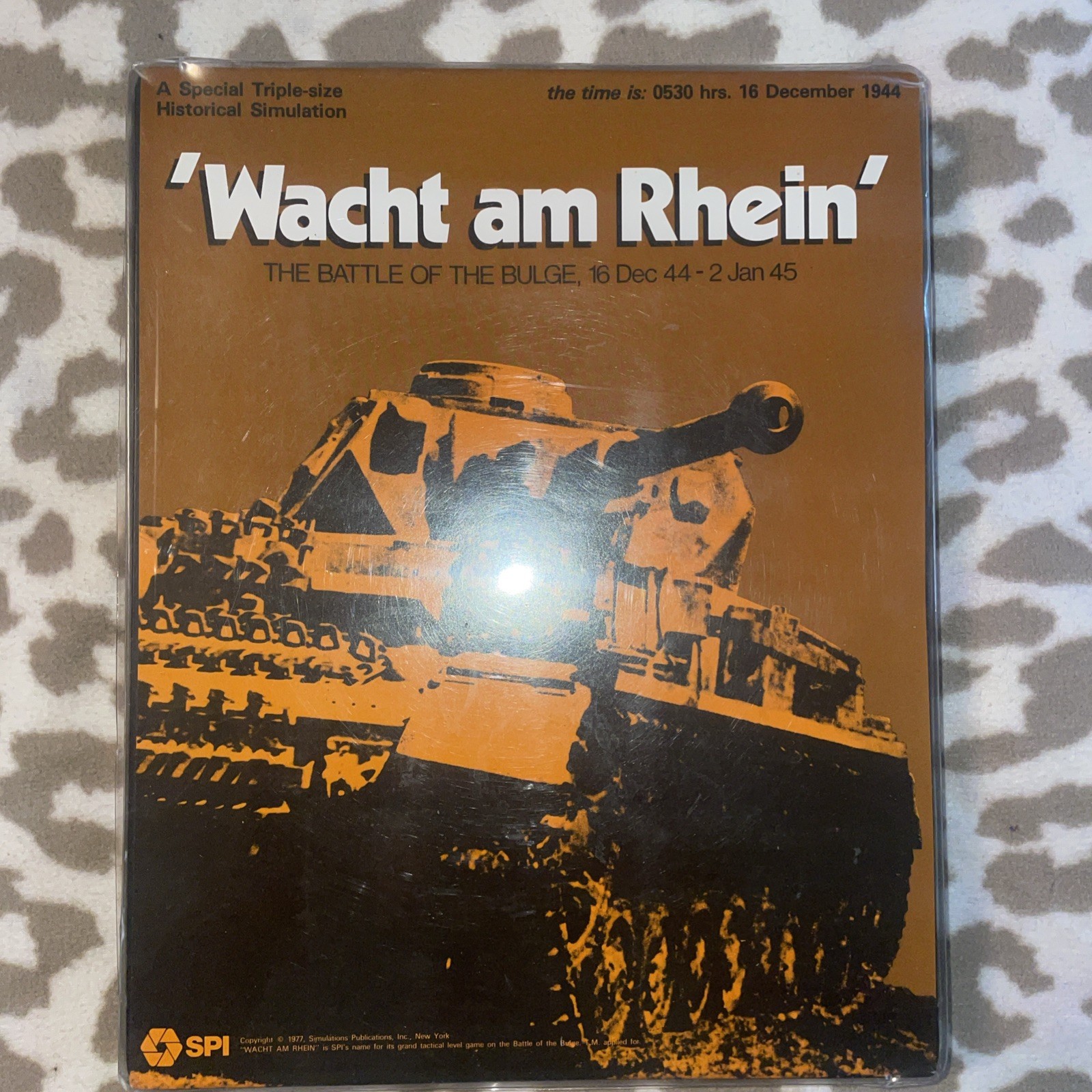 SPI. Wacht Am Rhein. 1977. 1st Edition. Punched. Excellent Condition Rare