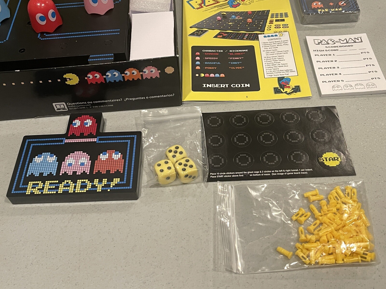 Buffalo Games Pac-Man – The Board Game Authentic Arcade Sounds Waka Waka