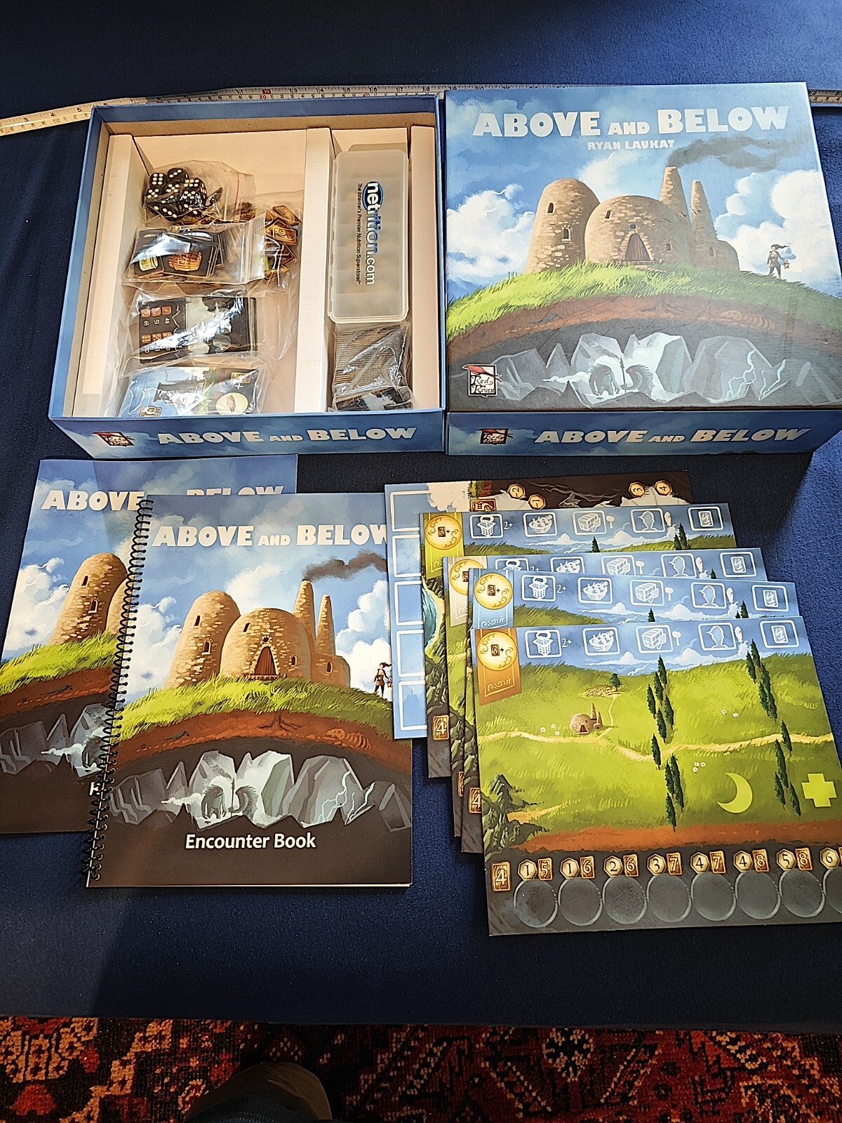 Red Raven Games 009RVM Above and Below Game Board Game Complete