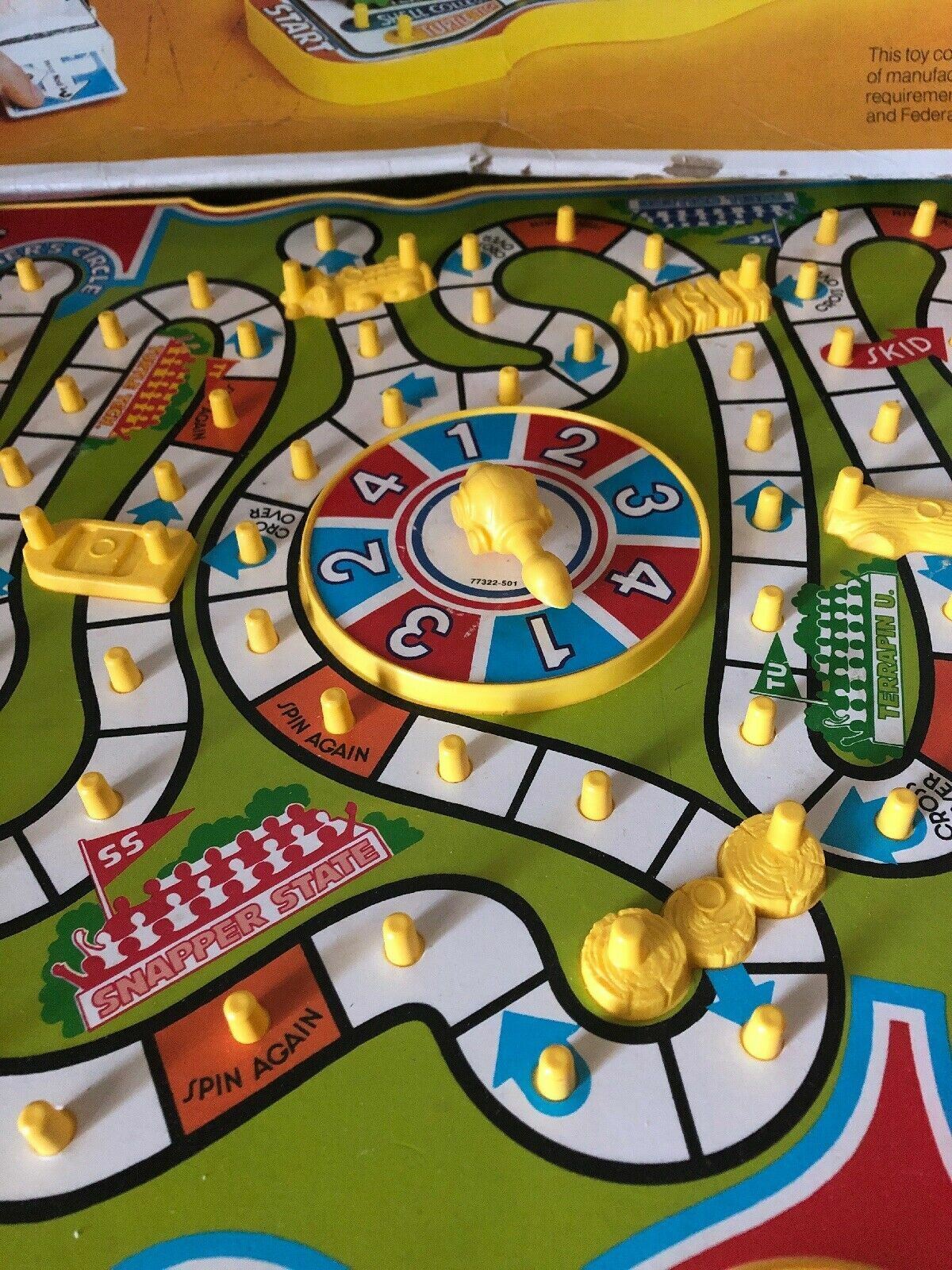 Vintage Rare Gabriel Professor Nod And His Turtle Race Game Needs Repair