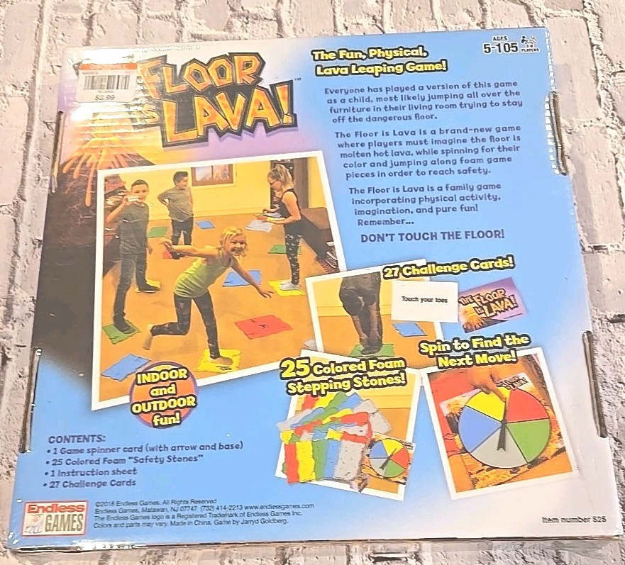 Endless Games, The Floor is Lava Interactive Board Game, Factory Sealed