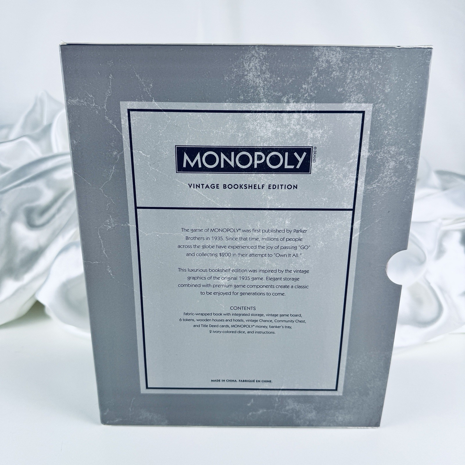 Monopoly Vintage Bookshelf Edition Complete • OPEN BOX WS Game Company Hasbro