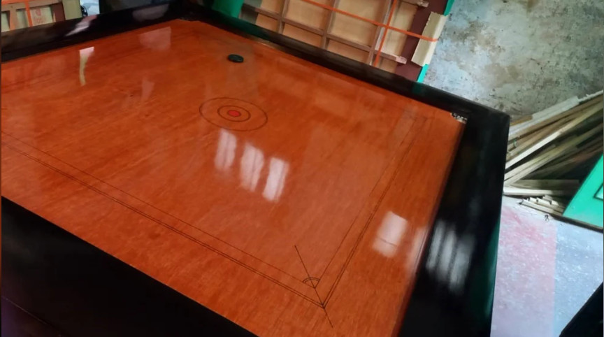 35 inch Cut Pocket Carrom board waterproof Wooden & Play Professional full Size