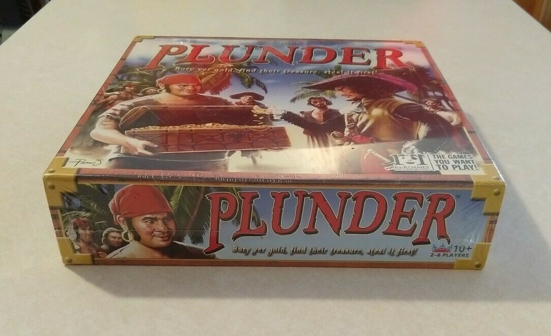 Plunder By R & R Games The Pirate Treasure Hunt Board Game New Sealed