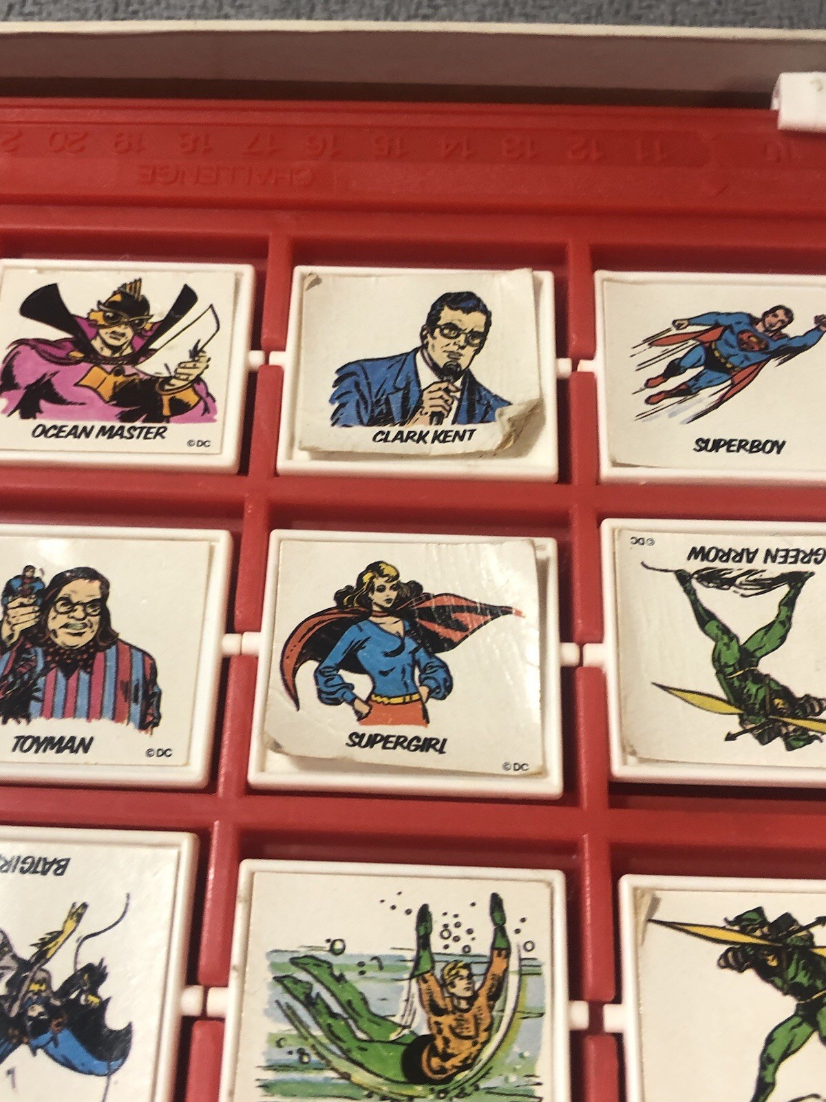 VTG SUPERMAN Match II Board Game 1979 IDEAL Toys DC Comics Wonder Woman Batman