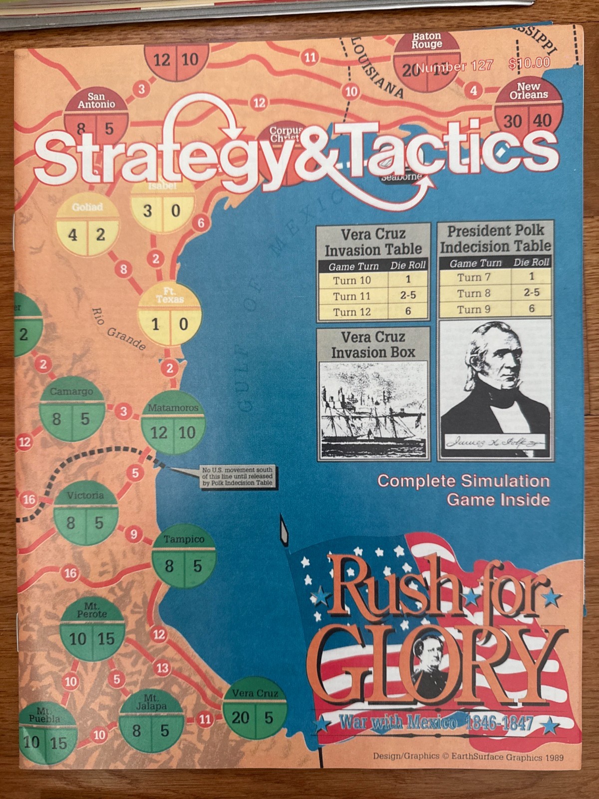 Strategy & Tactics #127 Rush for Glory War Game Unpunched