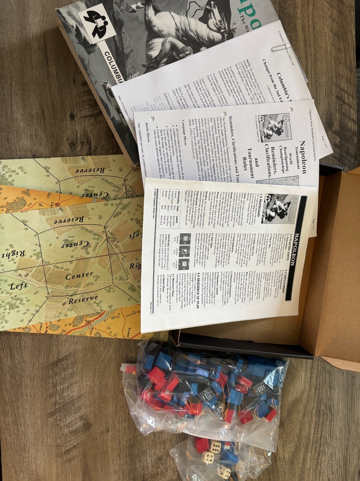 Columbia Games Napoleon The Waterloo Campaign, 1815 3rd Edition Appears Complete