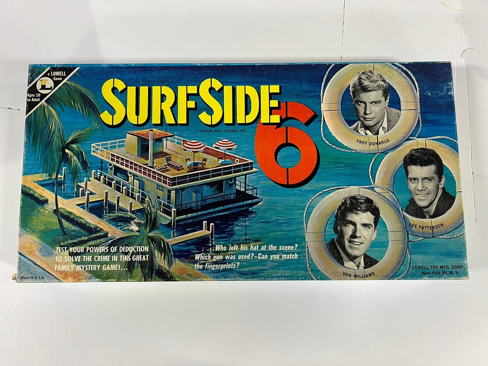 Surfside 6 Board Game, Vintage 1960s, Lowell Toy Corp VERY RARE from ABC TV Show