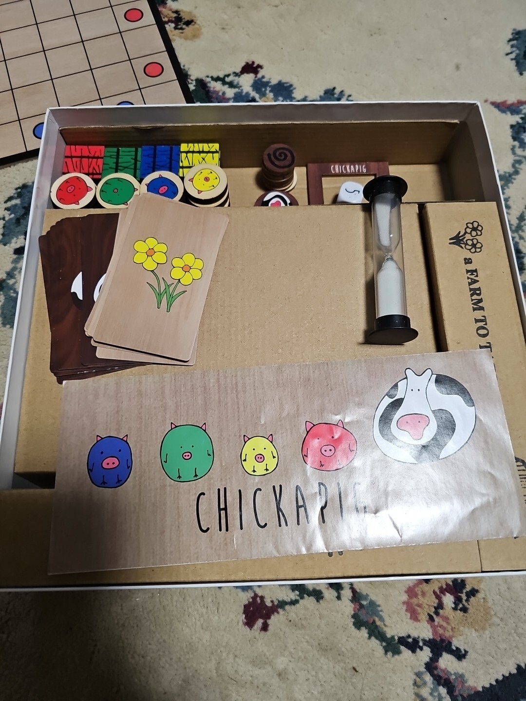 Chickapig Farm To Table Board Game. 2-4 Players 8 & Up. 100% Complete