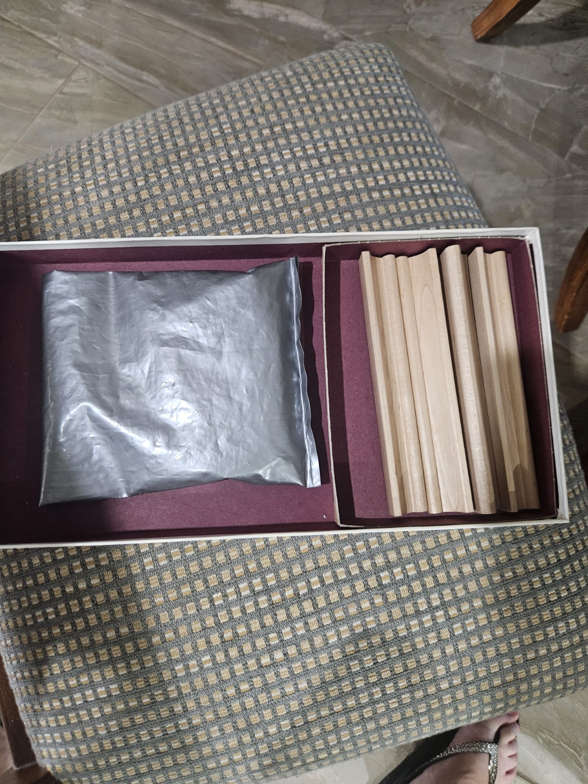 Vintage 1989 Scrabble Crossword Game Classic Wood Tiles Game Complete