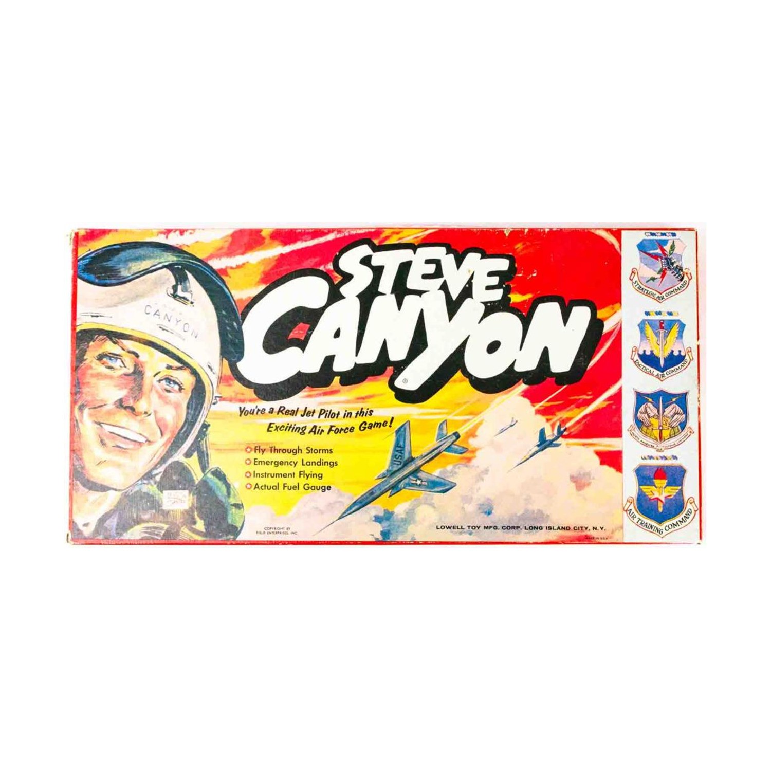 Lowell Toys Boardgame Steve Canyon Box Fair/VG
