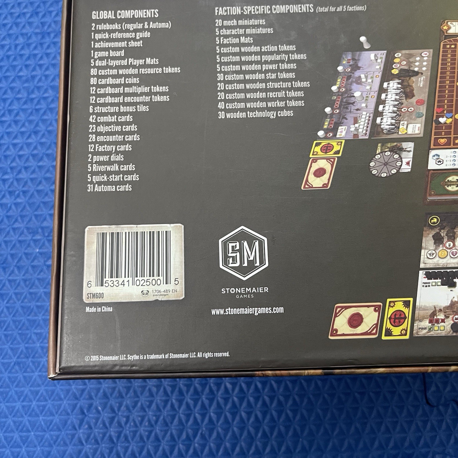 Scythe Board Game (2015 Stonemaier Games), Excellent Condition, *Read
