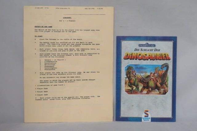 Schmidt: Die Schlacht Der Dinosaurier – Dinosaur Miniatures Board Game (NM) RARE