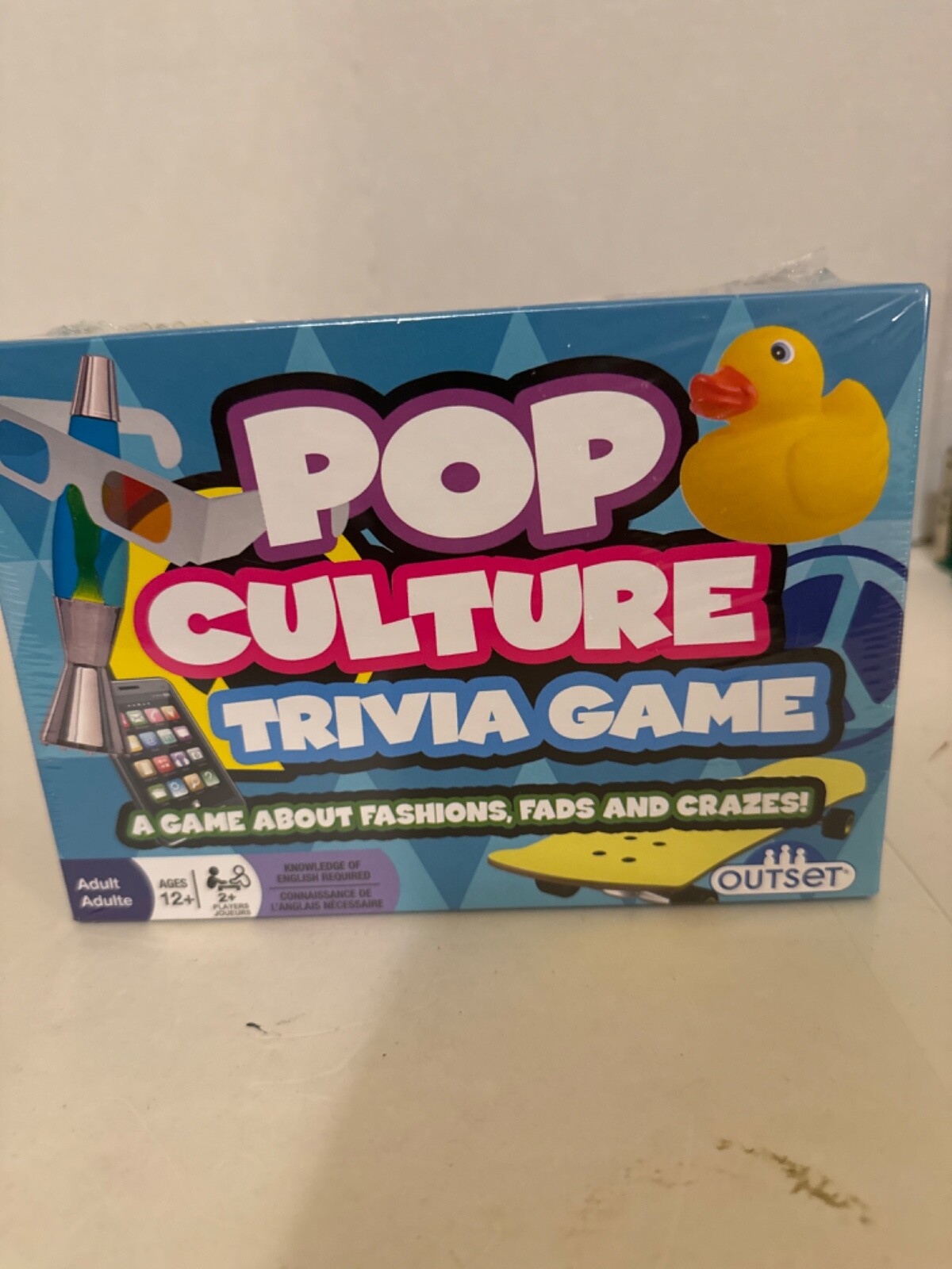 Pop Culture Trivia Game Fashion Fads & Crazes new sealed Ages 12 Up 2+ Players