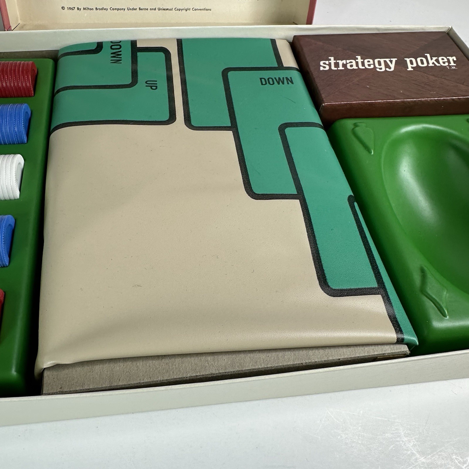 Vintage 1968 Strategy Poker by Milton Bradley #4960 Mint Condition And Complete