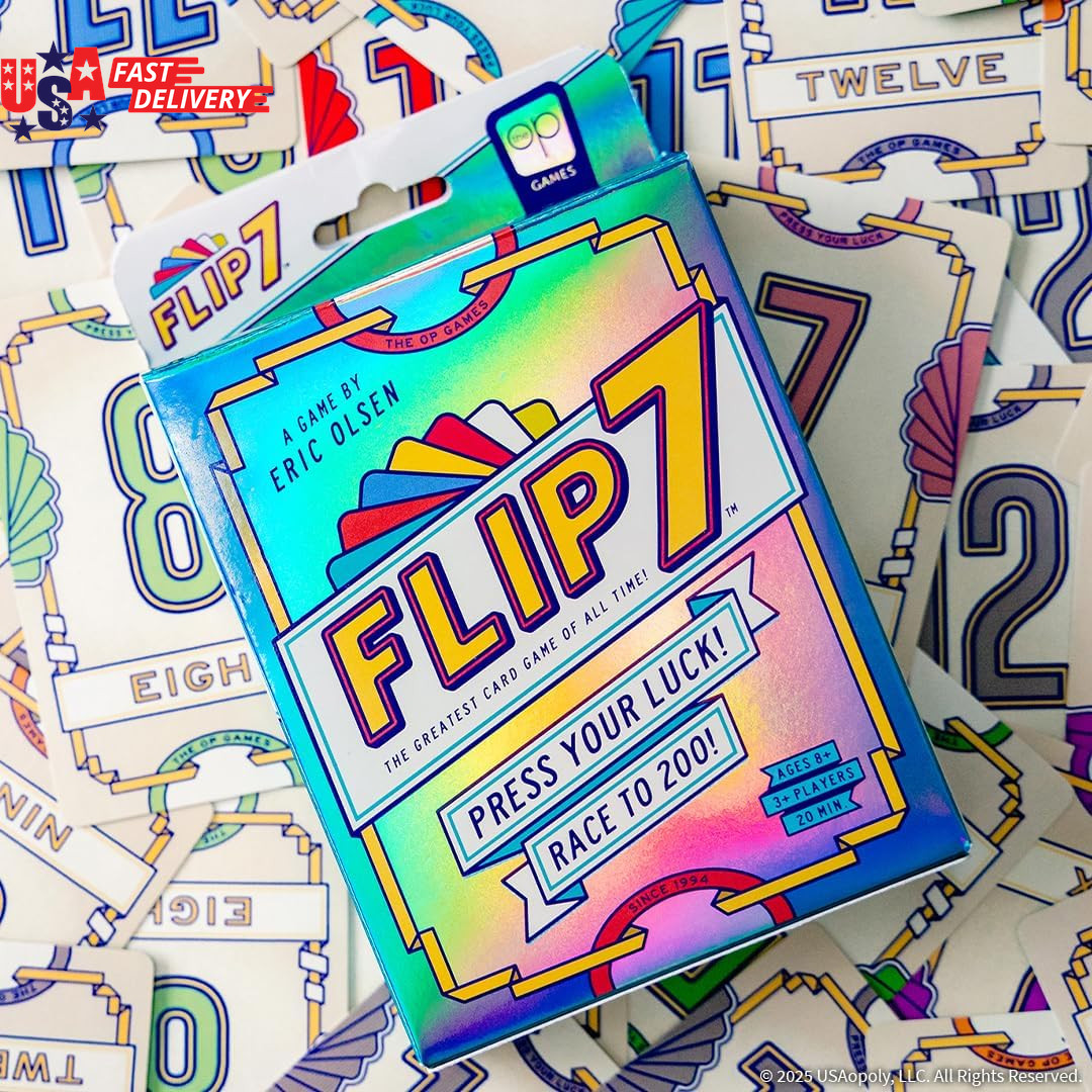 Flip 7, the Ultimate Blend of Press Your Luck & Strategy, Fast-Paced Addictive C