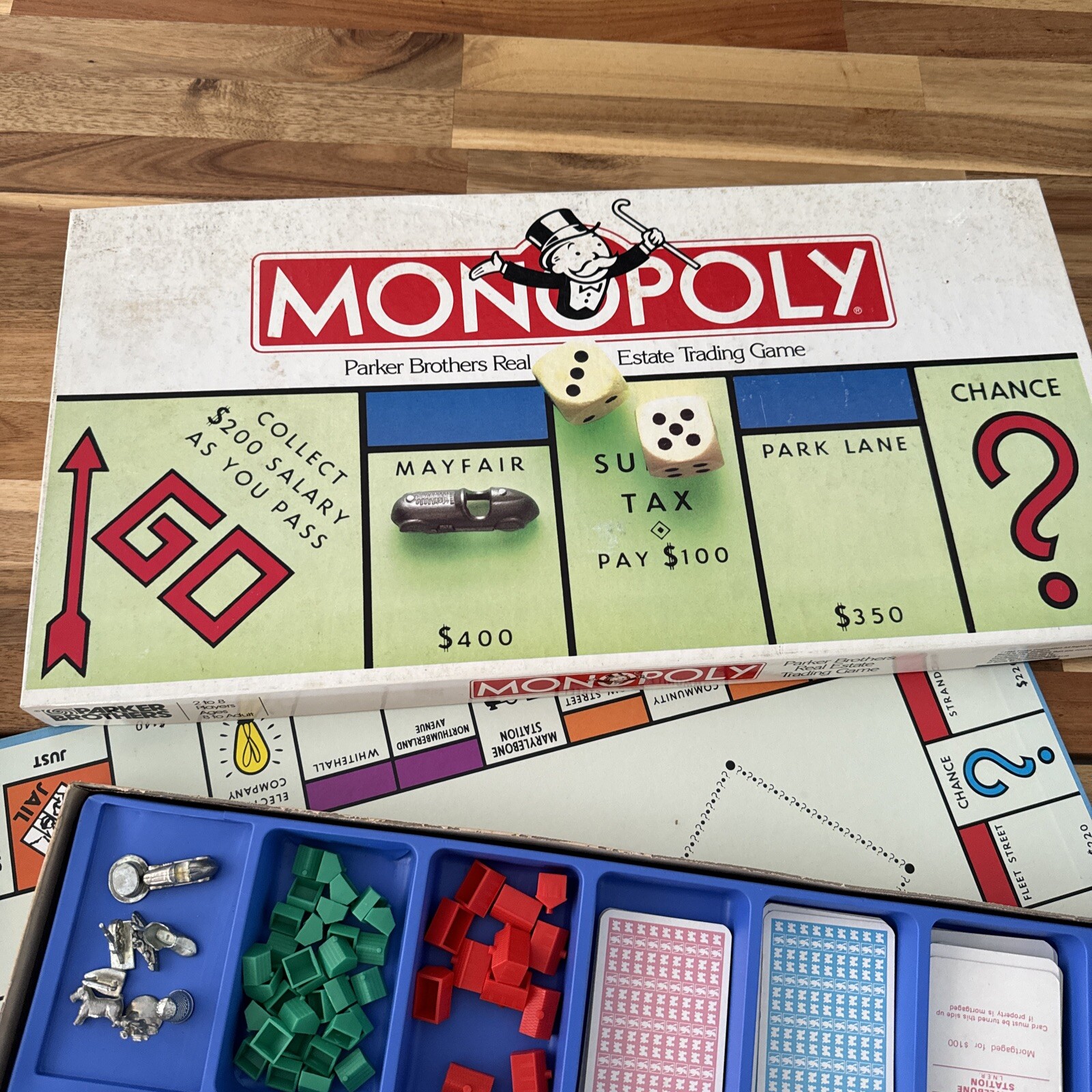 1992 Monopoly Board Game Parker Brothers New Zealand COMPLETE