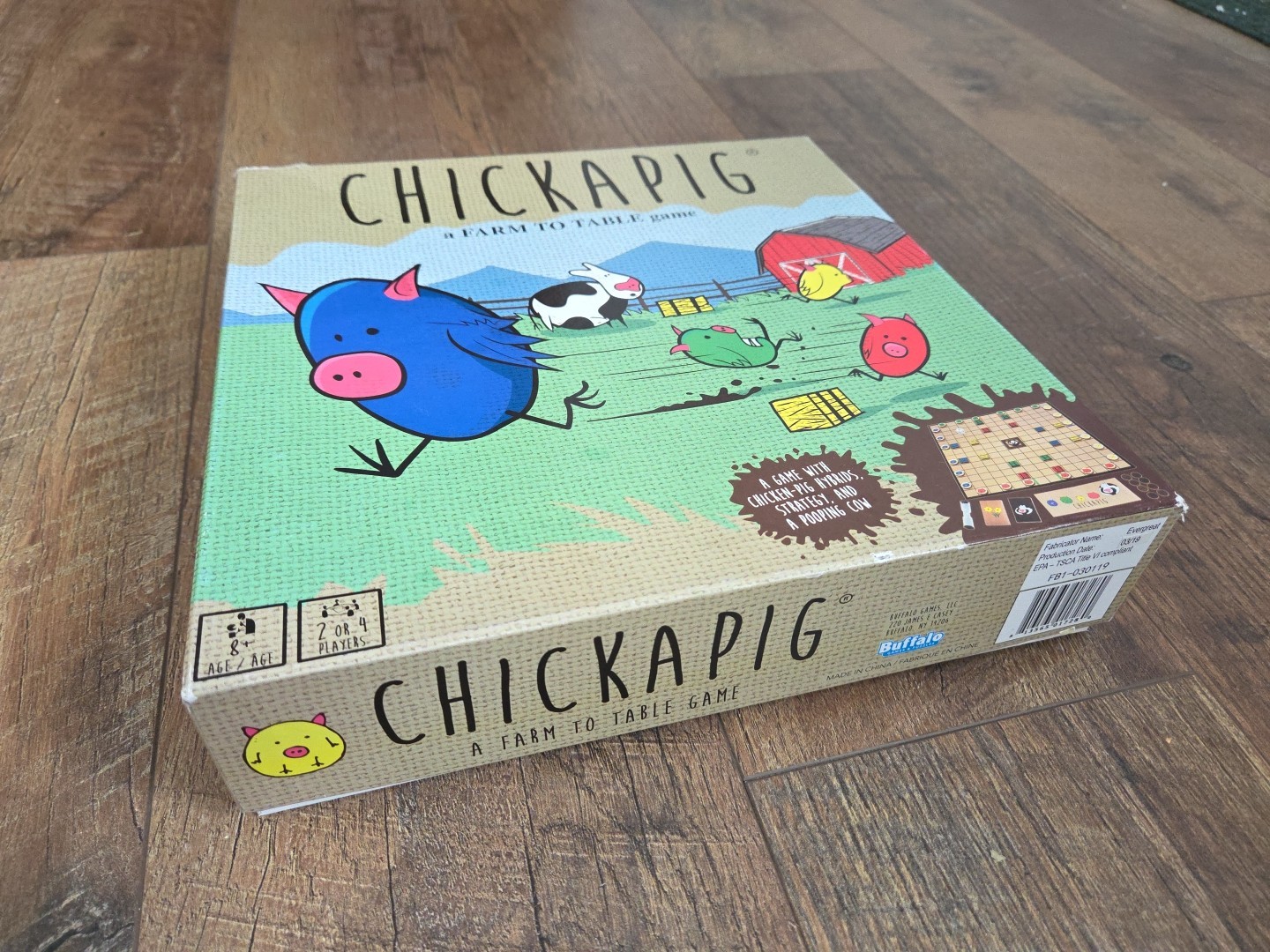 Chickapig Strategic Board Game Family Friendly Game For 2 or 4 Players COMPLETE