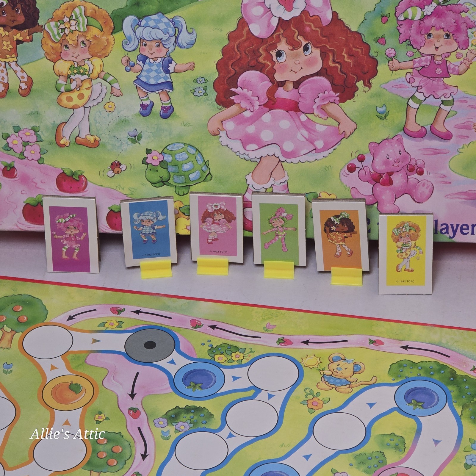 Vintage Strawberry Shortcake Strawberryland Family Board Game Toy COMPLETE 4+