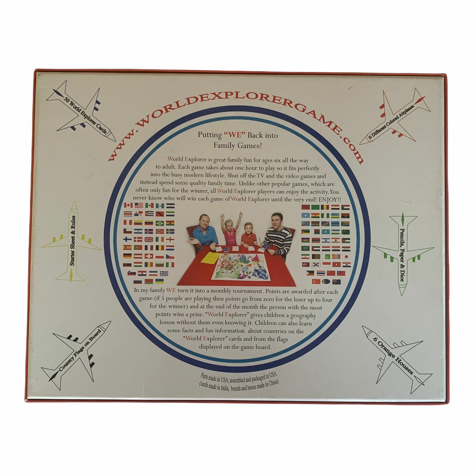 Geography Board Game World Explorer Home School Activity Social Studies COMPLETE