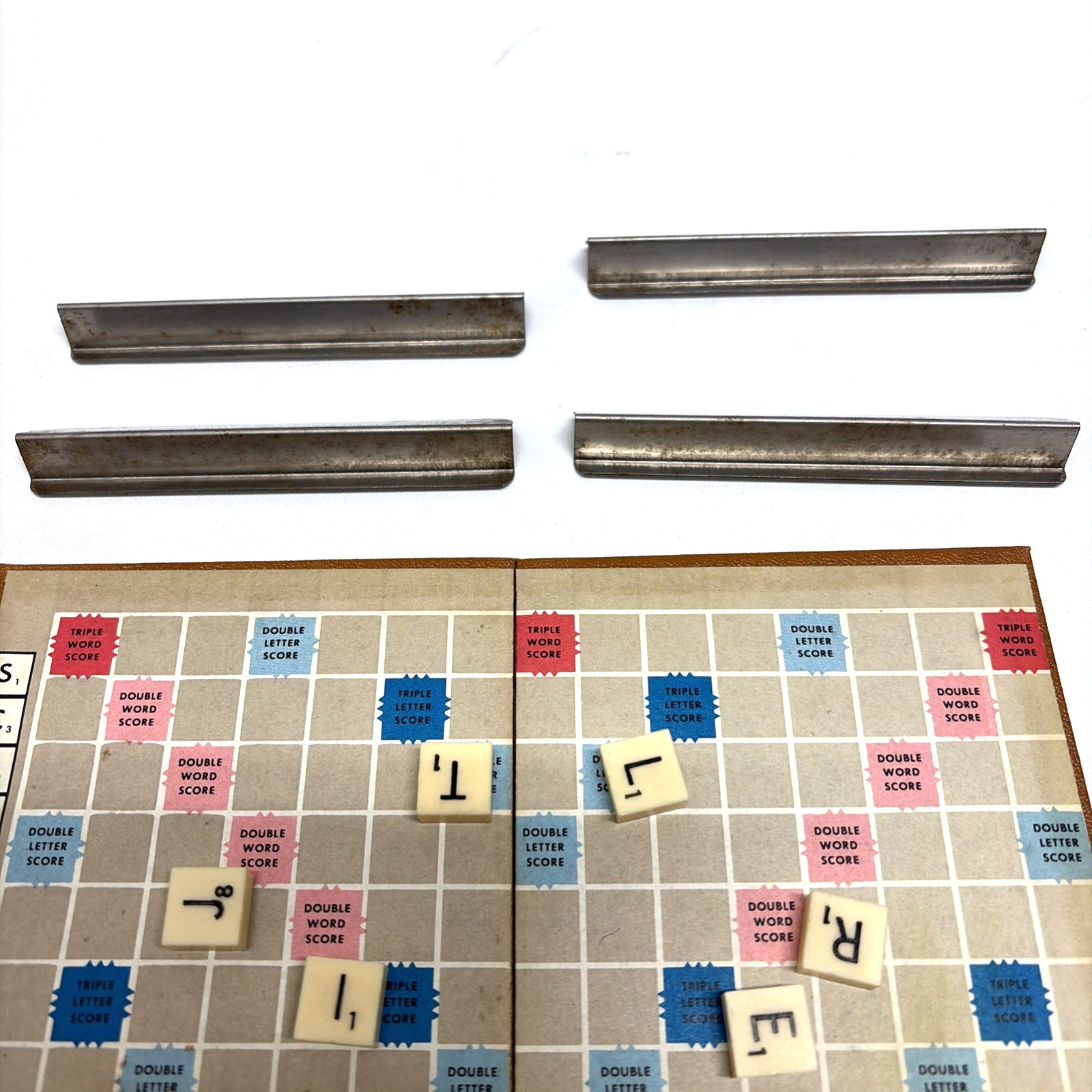 Vintage 1960s Scrabble Game Magnetic Travel Edition Selchow & Righter USA