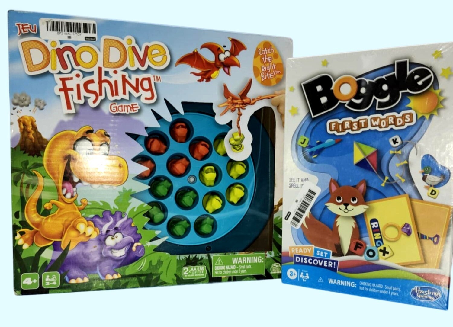 Dino Dive Fishing Game & Boggle First Words Kids Educational Interactive Fun NIB