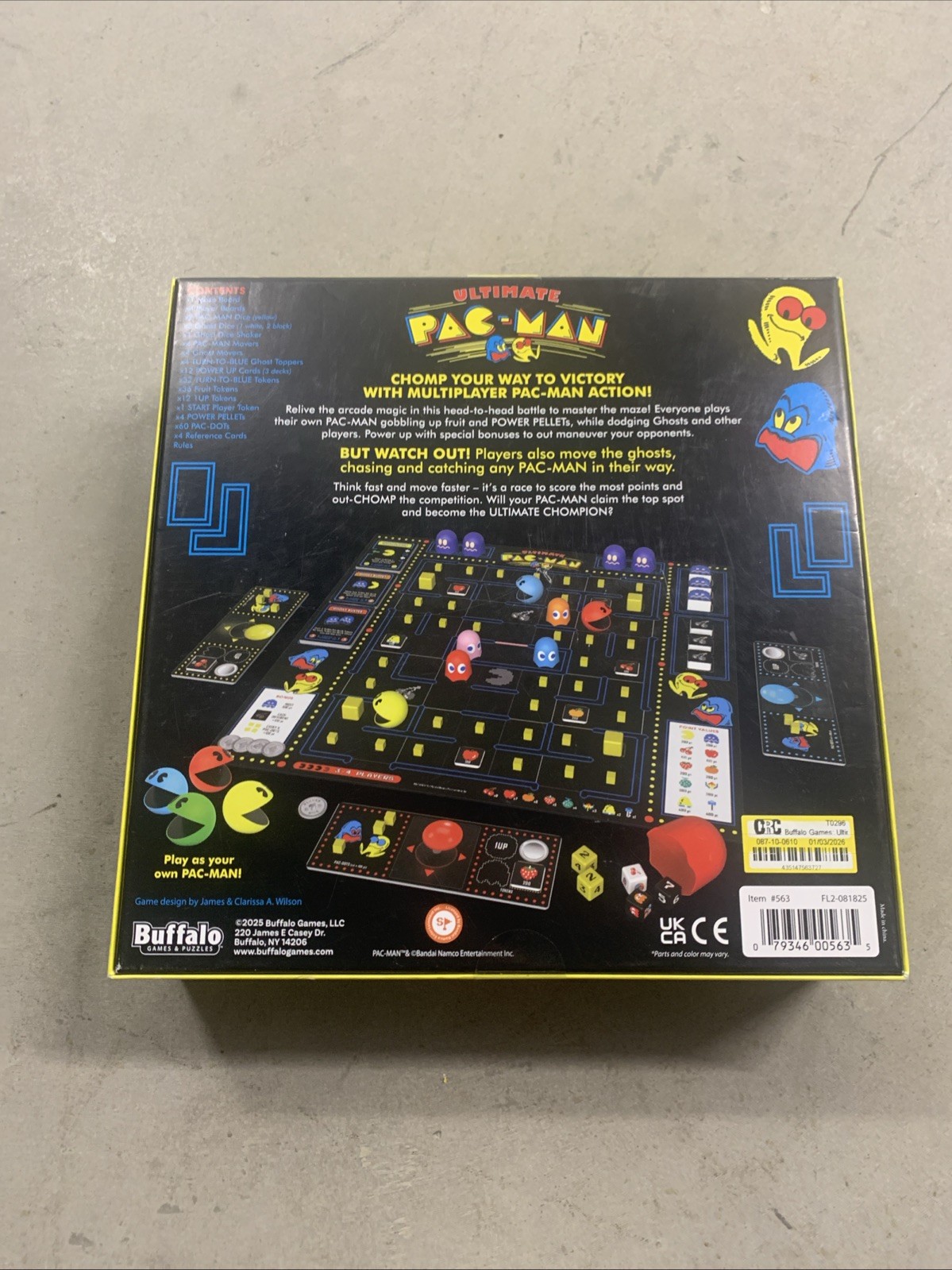 Buffalo Games: Ultimate PAC-MAN Board Game – Retro Arcade Classic – New