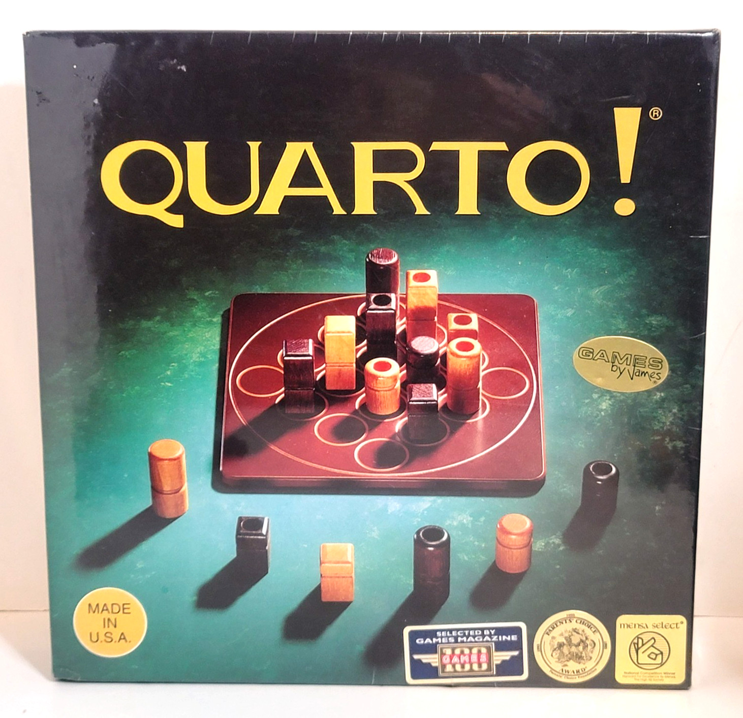 Vintage 1993 Mensa Select Quarto Wood Board Game New Sealed See Pics Fast Ship