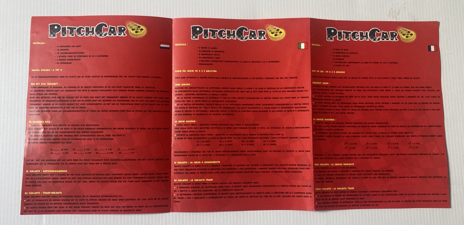 Ferti PItch Car BoardGame 2003 Jean du Poel course de pichenottes Pitchcar
