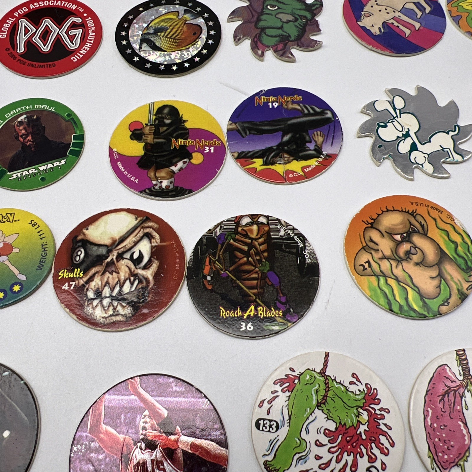 POG Collection – Lot of 50 POGs Plus 5 Slammers -see Photos T4562